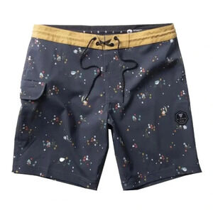 NWT Vissla Slow Rider 18.5" Boardshorts Grey Swim Trunks Bathing Suit Size 36